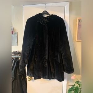 Dennis Basso Faux Fur Coat - Women’s 2X Plus Size - New Condition w/ Garment bag